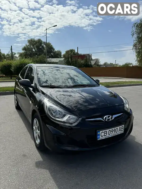 Седан Hyundai Accent 2013 1.4 л. Ручна / Механіка обл. Чернігівська, Чернігів - Фото 1/21