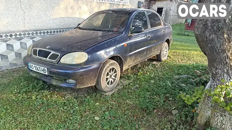 Седан Daewoo Lanos 2002 1.5 л. Ручна / Механіка обл. Закарпатська, location.city.nyzhnii_studenyi - Фото 1/8