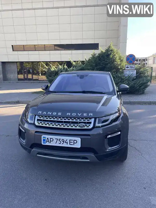 Внедорожник / Кроссовер Land Rover Range Rover Evoque 2015 2 л. Автомат обл. Запорожская, Запорожье - Фото 1/11