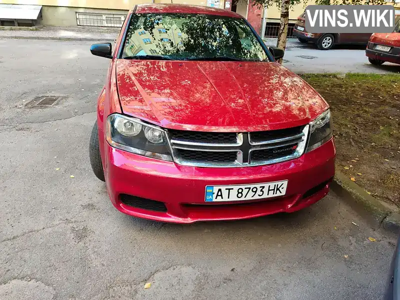 Седан Dodge Avenger 2013 2.36 л. обл. Івано-Франківська, Івано-Франківськ - Фото 1/7