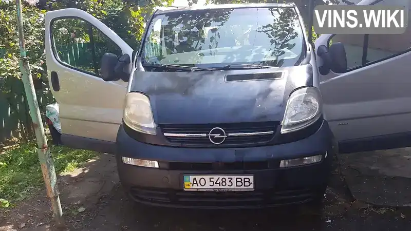 Мінівен Opel Vivaro 2003 1.9 л. Ручна / Механіка обл. Закарпатська, Мукачево - Фото 1/9