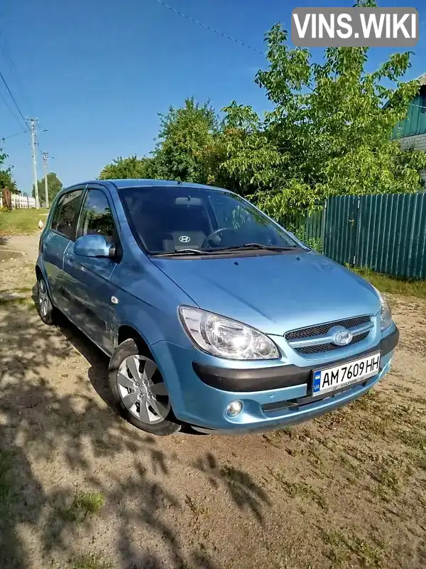 Хетчбек Hyundai Getz 2007 1.4 л. обл. Житомирська, Олевськ - Фото 1/6