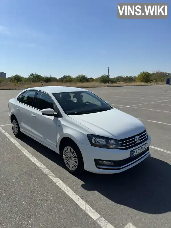 Седан Volkswagen Polo 2016 1.6 л. Автомат обл. Кіровоградська, Кропивницький (Кіровоград) - Фото 1/18