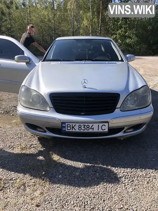 Седан Mercedes-Benz S-Class 2002 3.22 л. Автомат обл. Рівненська, location.city.tomashhorod - Фото 1/16