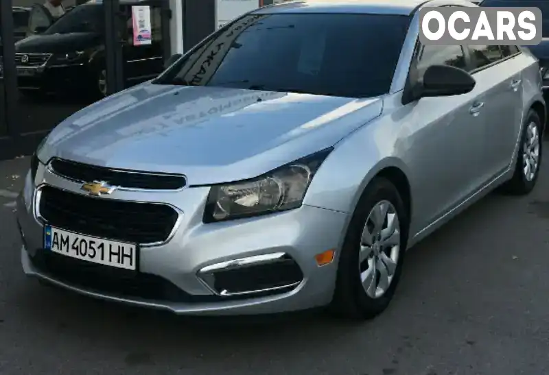 Седан Chevrolet Cruze 2015 1.8 л. Автомат обл. Житомирская, Житомир - Фото 1/6