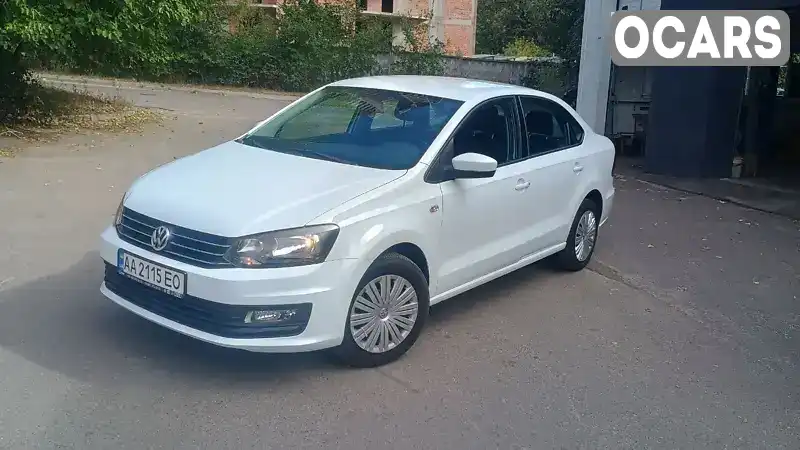 Седан Volkswagen Polo 2018 1.4 л. Робот обл. Київська, Київ - Фото 1/13