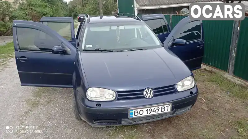 Універсал Volkswagen Golf 2001 1.9 л. Ручна / Механіка обл. Тернопільська, Борщів - Фото 1/14