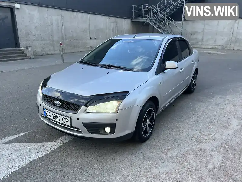 Седан Ford Focus 2007 1.6 л. Автомат обл. Київська, Вишневе - Фото 1/15