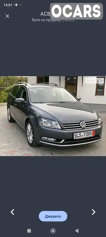 Універсал Volkswagen Passat 2014 1.97 л. Автомат обл. Рівненська, Березне - Фото 1/21