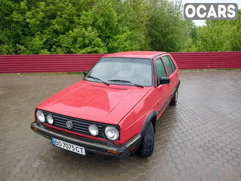 Хетчбек Volkswagen Golf 1988 1.6 л. Ручна / Механіка обл. Тернопільська, Кременець - Фото 1/16