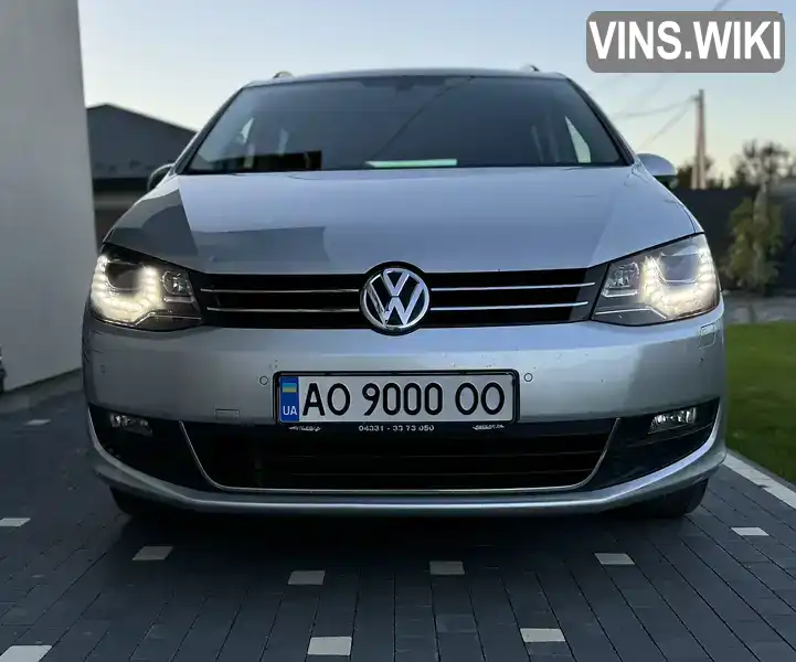 Мінівен Volkswagen Sharan 2015 2 л. Автомат обл. Закарпатська, Ужгород - Фото 1/21