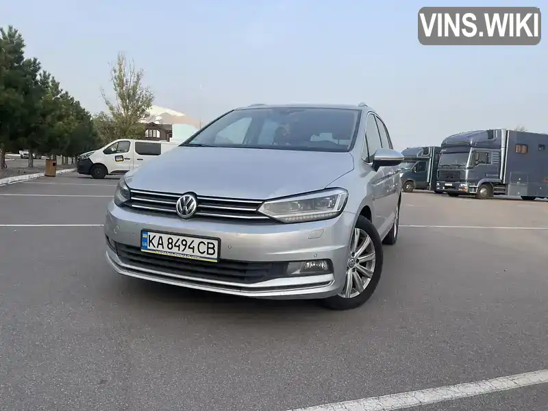 WVGZZZ1TZHW018653 Volkswagen Touran 2016 Мікровен 1.97 л. Фото 1