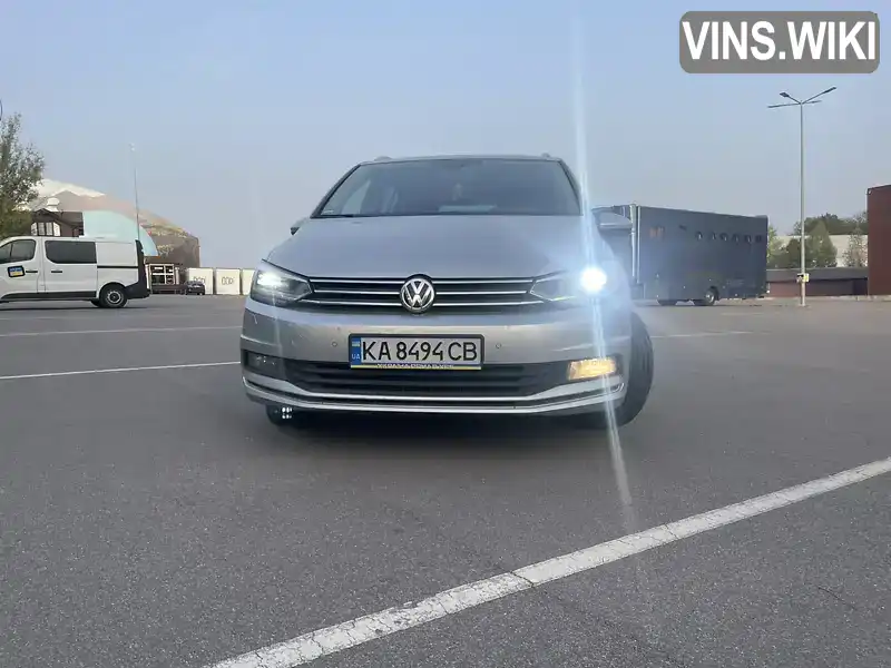 WVGZZZ1TZHW018653 Volkswagen Touran 2016 Мікровен 1.97 л. Фото 9