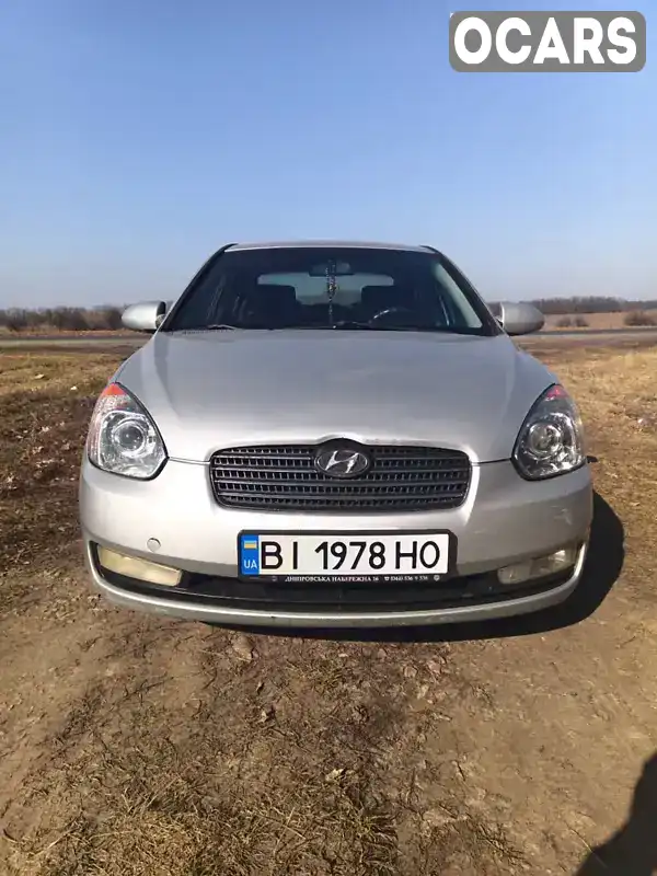 Седан Hyundai Accent 2008 1.4 л. Ручна / Механіка обл. Полтавська, Диканька - Фото 1/7