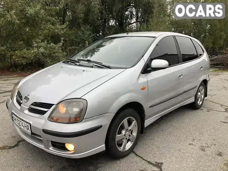 Мінівен Nissan Almera Tino 2002 2.2 л. Ручна / Механіка обл. Житомирська, Звягель - Фото 1/21