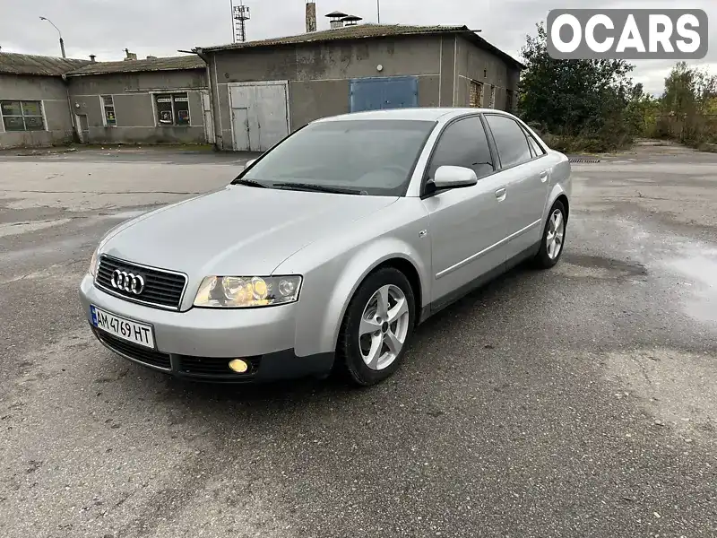 Седан Audi A4 2003 1.6 л. Ручна / Механіка обл. Житомирська, Бердичів - Фото 1/21