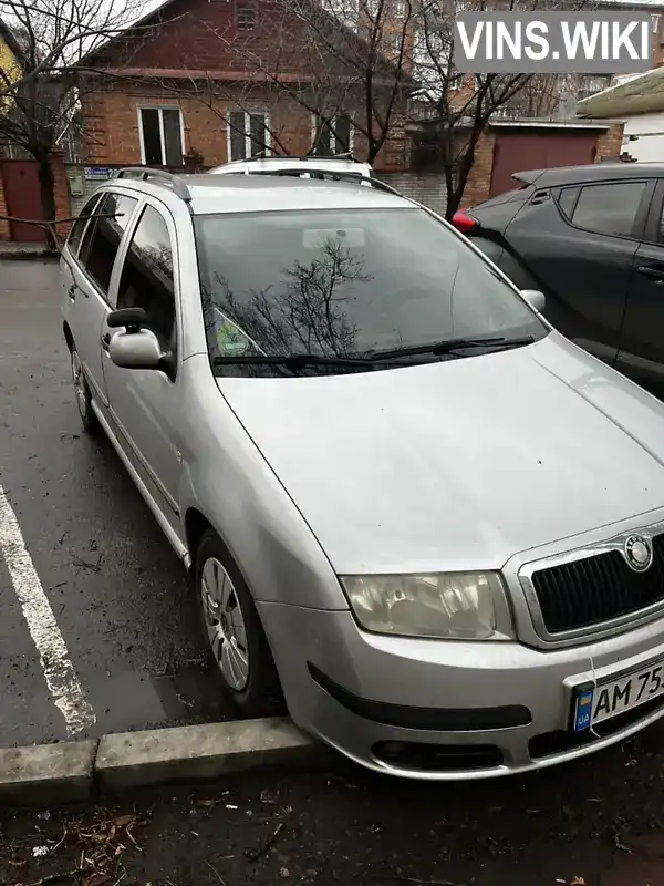 Універсал Skoda Fabia 2005 1.39 л. Ручна / Механіка обл. Житомирська, Житомир - Фото 1/19