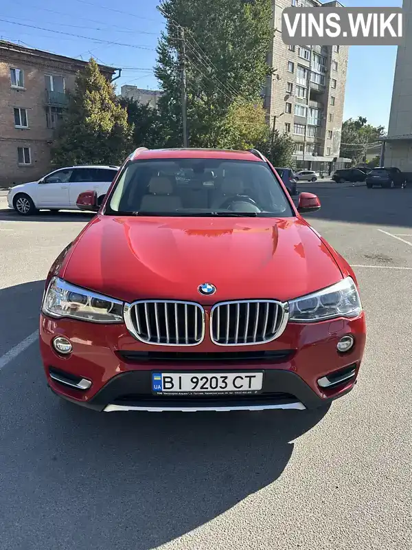 Позашляховик / Кросовер BMW X3 2016 2 л. Типтронік обл. Полтавська, Полтава - Фото 1/21