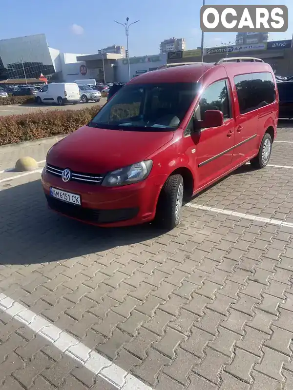 Минивэн Volkswagen Caddy 2014 1.6 л. обл. Житомирская, Житомир - Фото 1/5