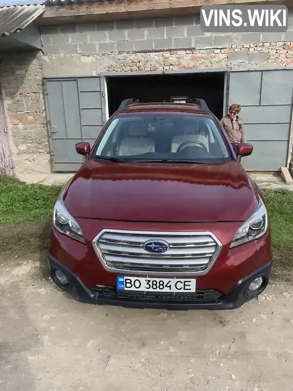 Хэтчбек Subaru Outback 2016 2.5 л. Автомат обл. Тернопольская, Чортков - Фото 1/16