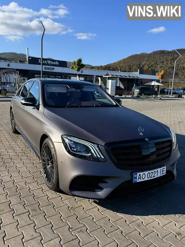 Седан Mercedes-Benz S-Class 2018 3.99 л. Автомат обл. Закарпатська, Хуст - Фото 1/9