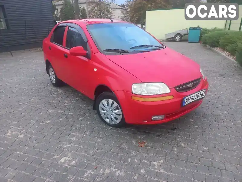 Седан Chevrolet Aveo 2005 1.5 л. обл. Житомирська, Коростишів - Фото 1/7