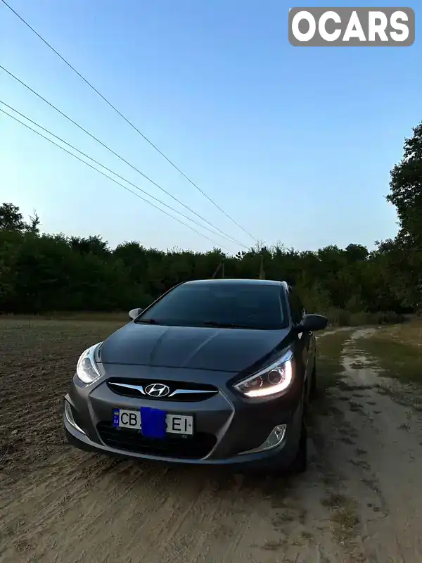 Седан Hyundai Accent 2013 1.6 л. Ручна / Механіка обл. Чернігівська, Чернігів - Фото 1/20