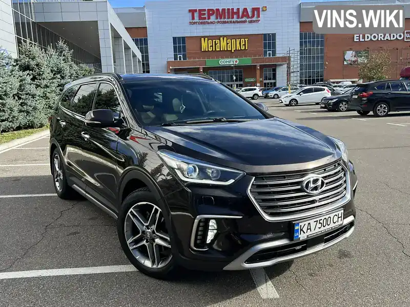 Позашляховик / Кросовер Hyundai Grand Santa Fe 2017 2.2 л. Автомат обл. Київська, Бровари - Фото 1/21