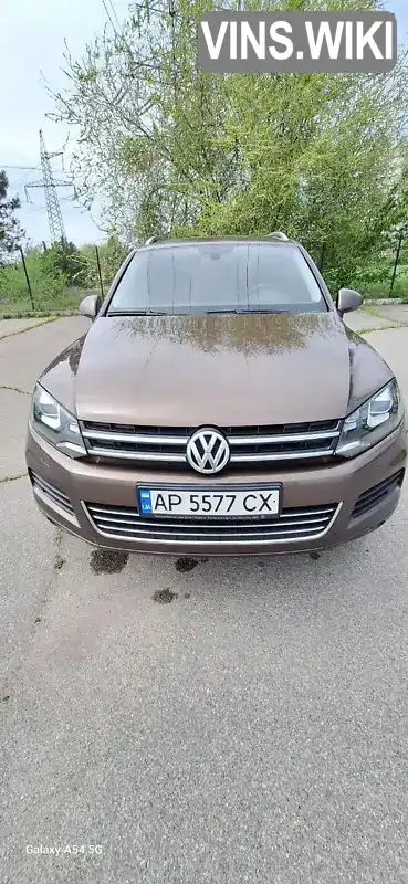 Внедорожник / Кроссовер Volkswagen Touareg 2013 2.97 л. Автомат обл. Запорожская, Запорожье - Фото 1/10