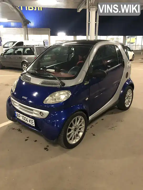 Купе Smart Fortwo 1999 0.6 л. Автомат обл. Запорізька, Запоріжжя - Фото 1/21