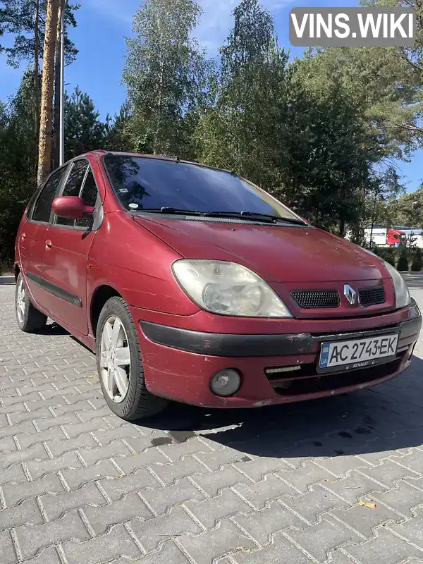 Мінівен Renault Scenic 2002 1.9 л. Ручна / Механіка обл. Волинська, Ківерці - Фото 1/21