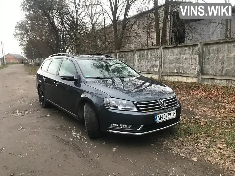 Універсал Volkswagen Passat 2011 1.97 л. Автомат обл. Житомирська, Звягель - Фото 1/9