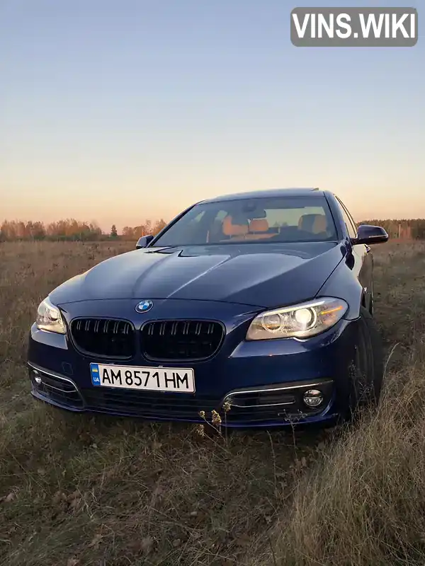 Седан BMW 5 Series 2015 2.98 л. Автомат обл. Житомирська, Коростень - Фото 1/21