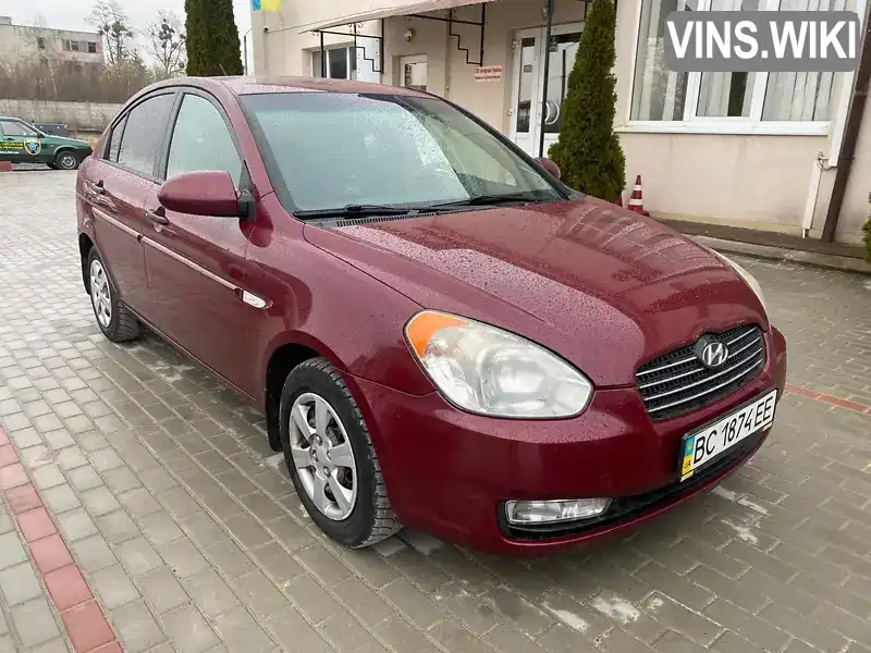 Седан Hyundai Accent 2007 1.5 л. Ручна / Механіка обл. Львівська, Львів - Фото 1/10