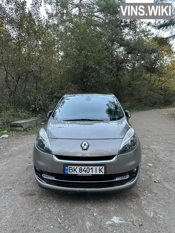 Мінівен Renault Grand Scenic 2012 1.6 л. Ручна / Механіка обл. Рівненська, Костопіль - Фото 1/21