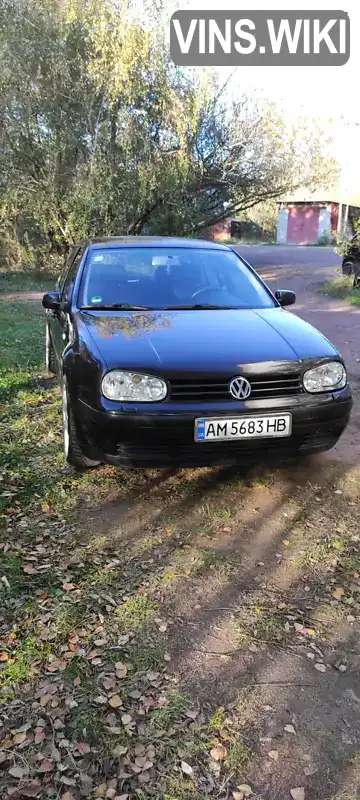 Хэтчбек Volkswagen Golf 2002 1.6 л. Ручная / Механика обл. Житомирская, Коростень - Фото 1/3