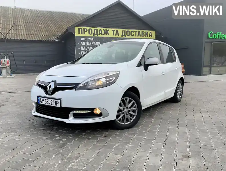 Мінівен Renault Scenic 2013 1.46 л. Ручна / Механіка обл. Житомирська, Звягель - Фото 1/17