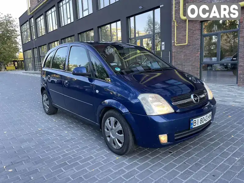 Микровэн Opel Meriva 2004 1.69 л. Ручная / Механика обл. Полтавская, Полтава - Фото 1/21