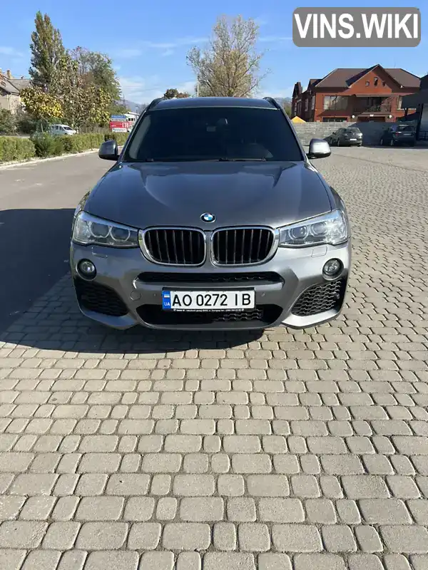 Позашляховик / Кросовер BMW X3 2017 2 л. Автомат обл. Закарпатська, Мукачево - Фото 1/16