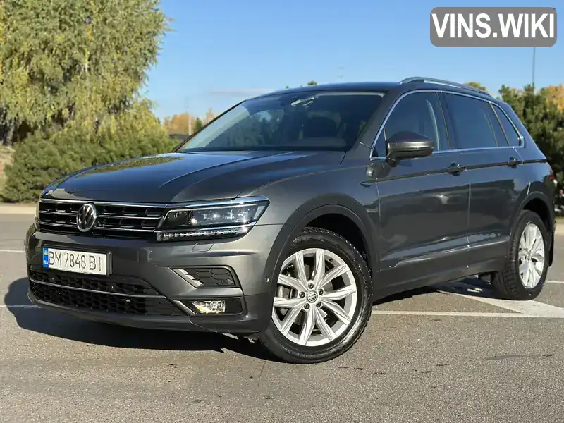 Позашляховик / Кросовер Volkswagen Tiguan 2018 1.97 л. Автомат обл. Сумська, Суми - Фото 1/21