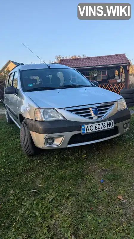 Універсал Dacia Logan MCV 2008 1.6 л. Ручна / Механіка обл. Волинська, Шацьк - Фото 1/19