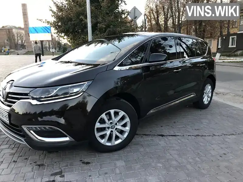 Мінівен Renault Espace 2017 1.6 л. Ручна / Механіка обл. Кіровоградська, Знам'янка - Фото 1/10