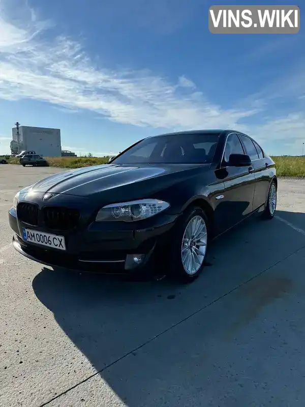 Седан BMW 5 Series 2012 2.99 л. Автомат обл. Житомирська, Коростень - Фото 1/21