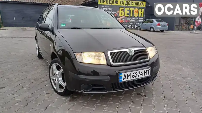 Універсал Skoda Fabia 2006 1.39 л. Ручна / Механіка обл. Житомирська, Звягель - Фото 1/21