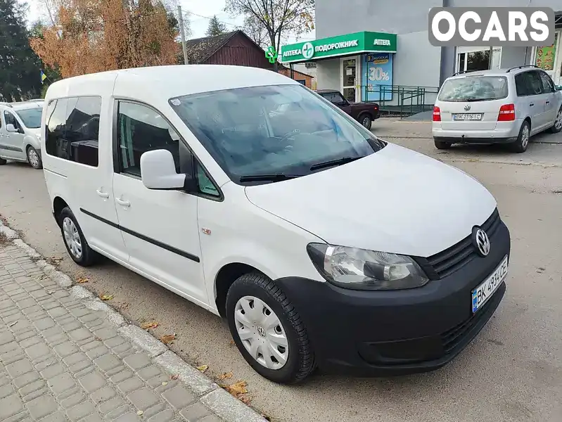 Мінівен Volkswagen Caddy 2012 1.6 л. Ручна / Механіка обл. Рівненська, Рокитне - Фото 1/11