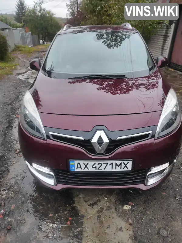 Мінівен Renault Grand Scenic 2014 1.6 л. Ручна / Механіка обл. Харківська, Харків - Фото 1/20