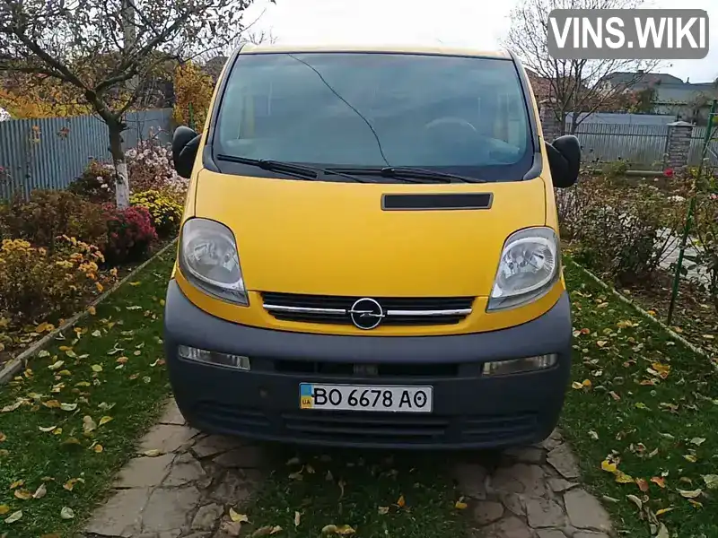 Минивэн Opel Vivaro 2005 1.87 л. Ручная / Механика обл. Тернопольская, Чортков - Фото 1/15