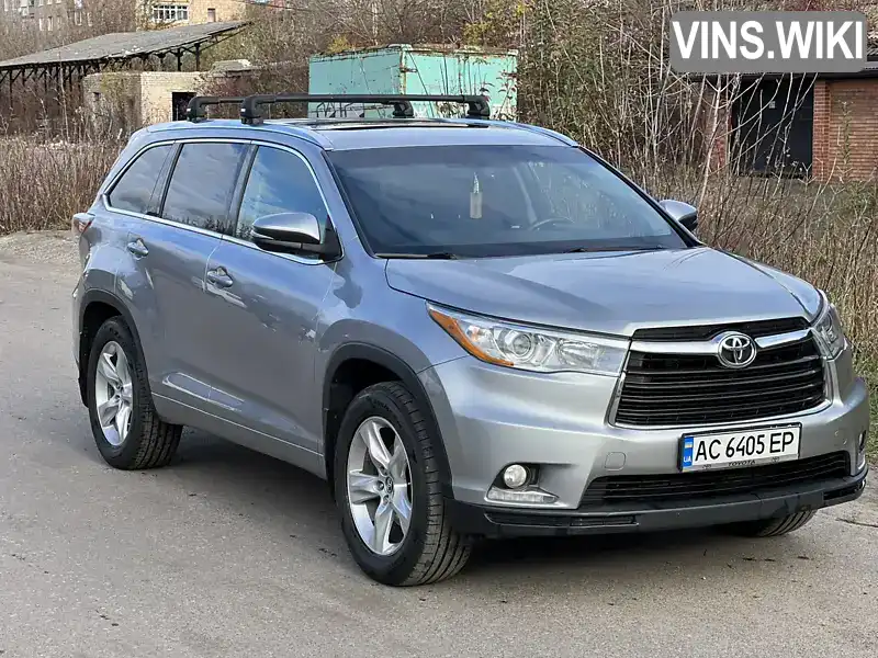 Позашляховик / Кросовер Toyota Highlander 2016 3.46 л. Автомат обл. Волинська, Луцьк - Фото 1/21