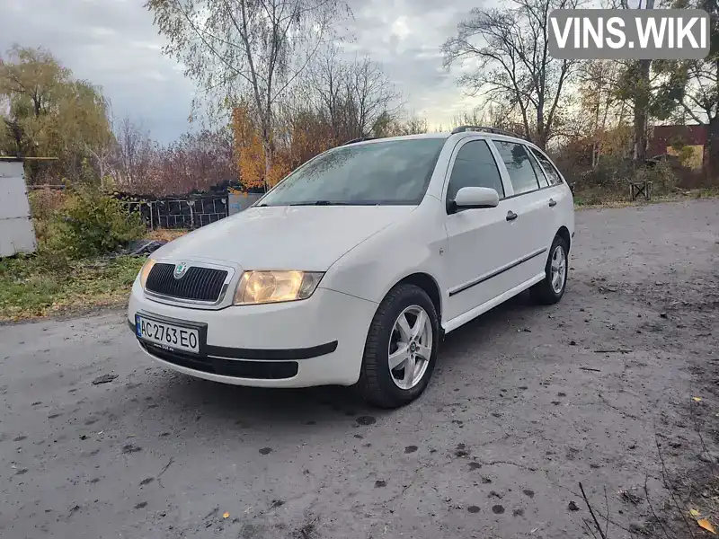 Універсал Skoda Fabia 2003 1.39 л. Ручна / Механіка обл. Волинська, Луцьк - Фото 1/18