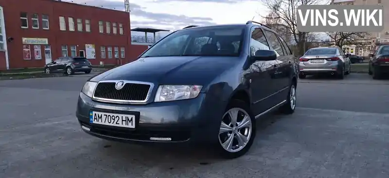 Універсал Skoda Fabia 2003 1.4 л. Ручна / Механіка обл. Житомирська, Звягель - Фото 1/19